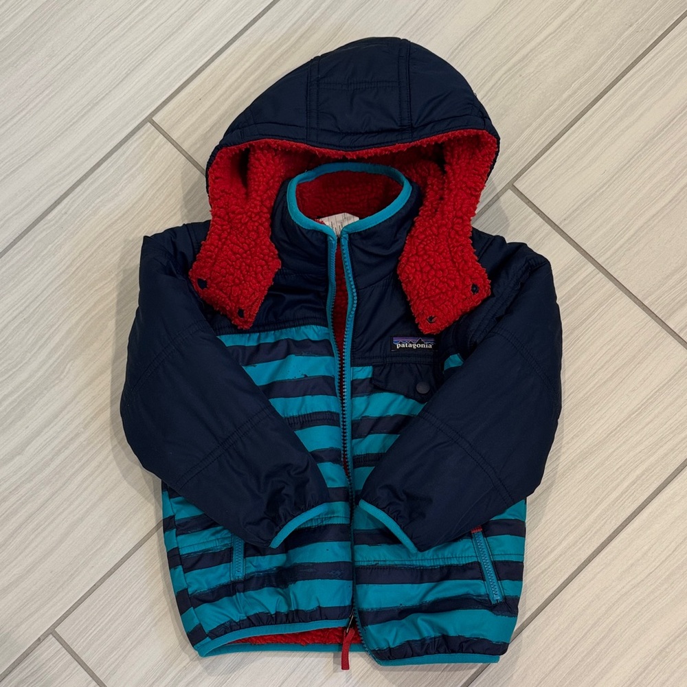 Patagonia Reversible Tribbles Jacket with Detachable Hood
